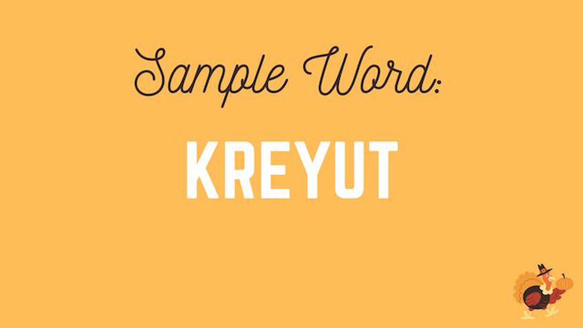 Word Scramble: Thanksgiving Edition image number null